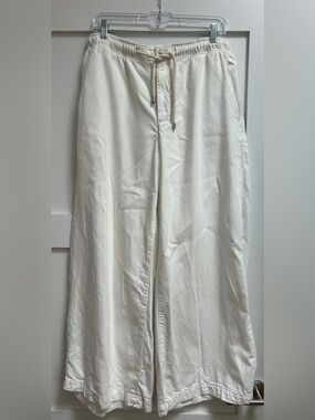 Pilcro for Anthropologie cotton drawstring pants.